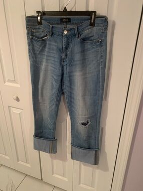 Buffalo David Bitton Light Blue Distressed Boyfriend Jeans